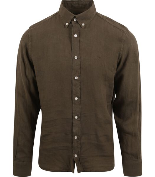 Hackett Shirt Garment Linen Green