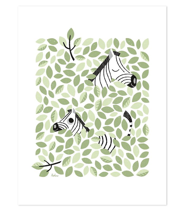 HIDE & SIDE - Kinderposter - zebra image number 0
