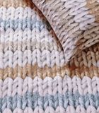 Housse de couette Warm Stripes Ochre Coton image number 1