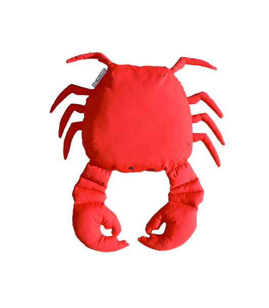 Coussin extérieur crabe rouge vif