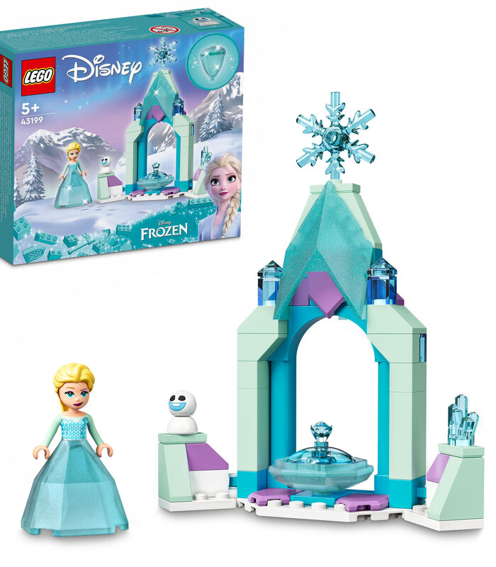 LEGO Disney 43199 La Cour du ChÃ¢teau dâ€™Elsa Set avec Robe Diamant image number 1