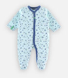 Jersey pyjama met prints, blauw image number 0