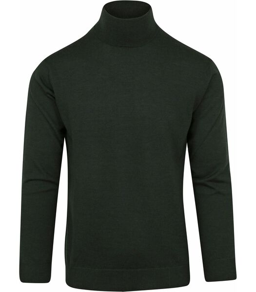 Suitable Merino Turtleneck Dark Green