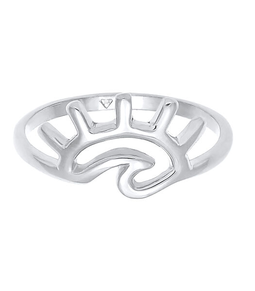 Ring Dames Sunrise Sea Waves Summer Trend Blogger In 925 Sterling Silver