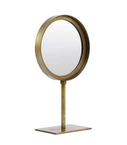 Miroir sur pied Luri - Bronze antique - 20x10x35 cm
