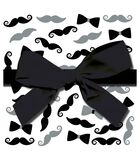 Boîte cadeau avec nœud - Motifs moustaches image number 1