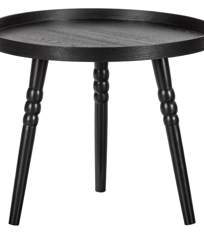 Table d'appoint - Pin/mdf - Noir - 45x55x55 - Pronto image number 0