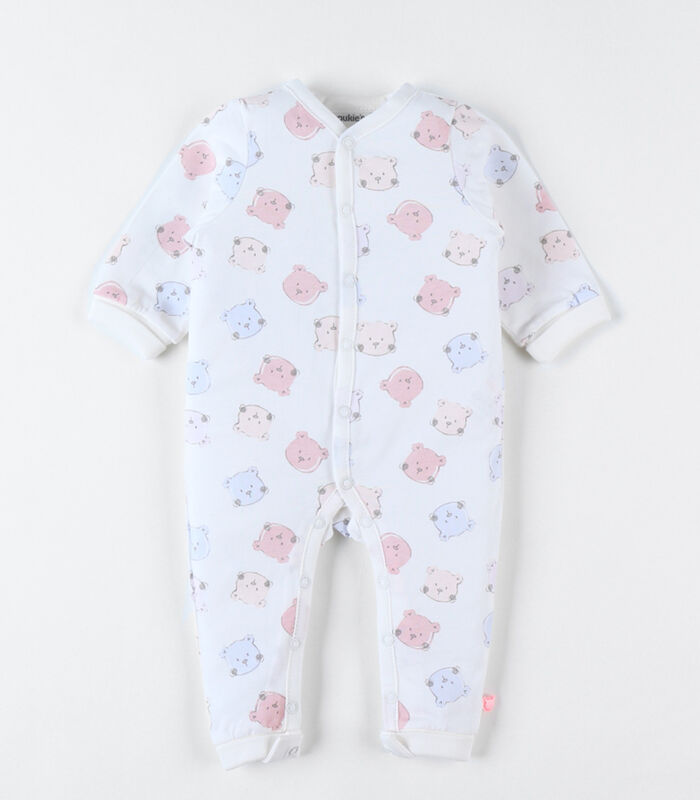 Pyjama sans pied à imprimé Nouky en jersey, écru/rose/aqua image number 0