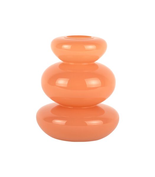Vaas Bubbles - Oranje - 17x17x20cm