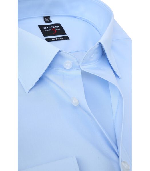 OLYMP Chemise Level Five Manches Extra Longues Coupe Slim Bleu C