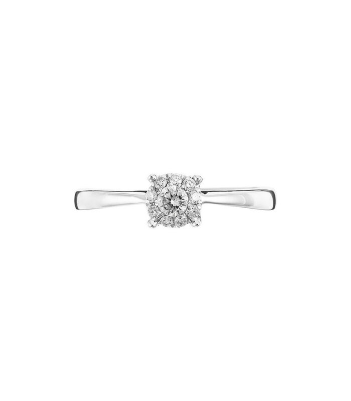 Ring 'Brillant Lucia' witgoud en diamanten image number 4