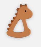 Dinosaurus bijtring uit natuurlijk rubber, okergeel image number 2