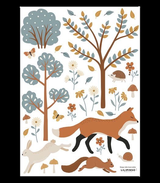 JÖRO - Muurstickers - Bos vos en dieren