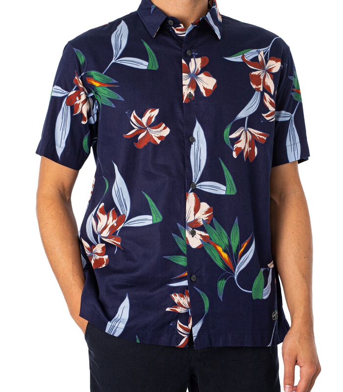 Vintage Hawaiiaans shirt met korte mouwen image number 0