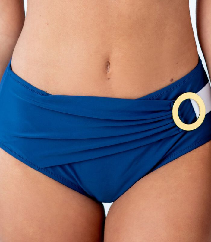 Gedrapeerde bikinibroek met hoge taille Cartagena image number 0