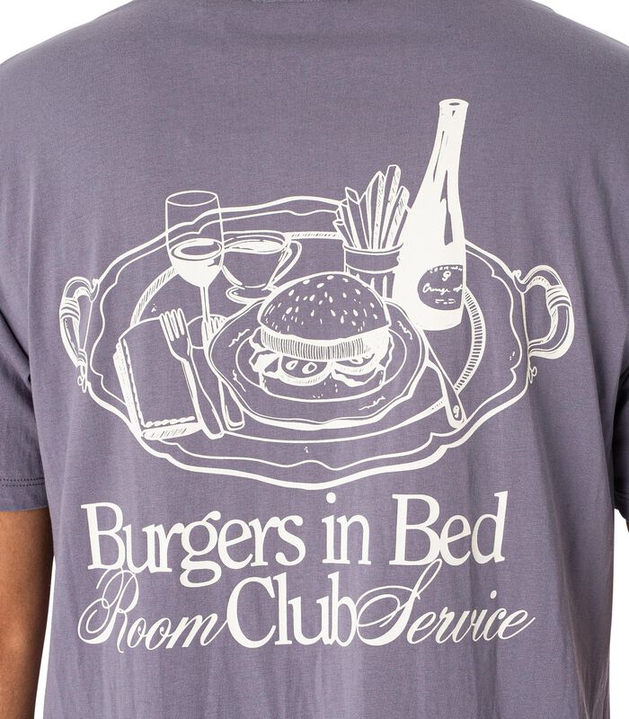 Hamburgers In Bed Grafisch T-Shirt image number 4