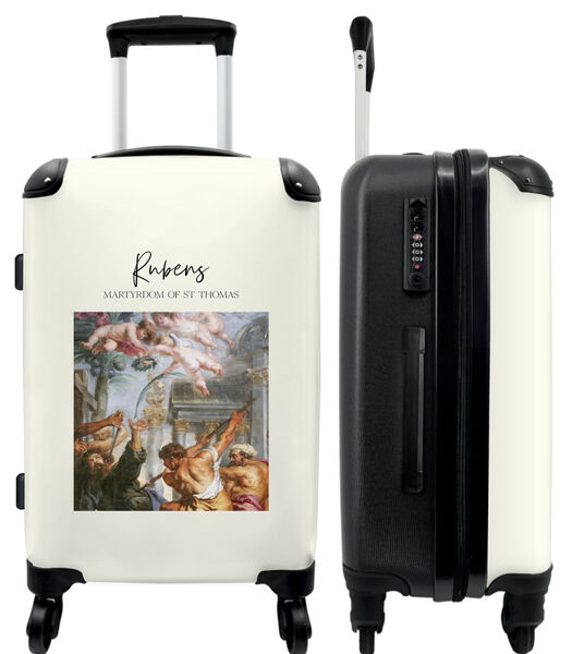 Handbagage Koffer met 4 wielen en TSA slot (Rubens - Kunst - Oude meester - St Thomas)