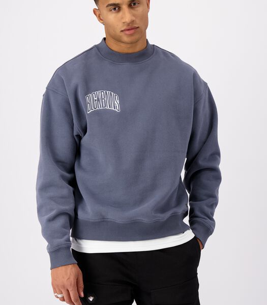 Embroidered Arch Sweater Grijs