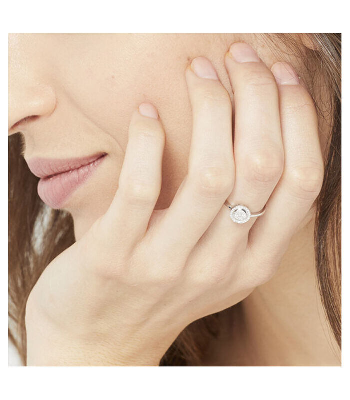 Ring 'Fou de toi' witgoud en diamanten image number 1