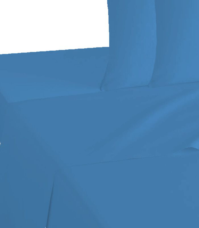 Set drap de lit bleu flanelle image number 1