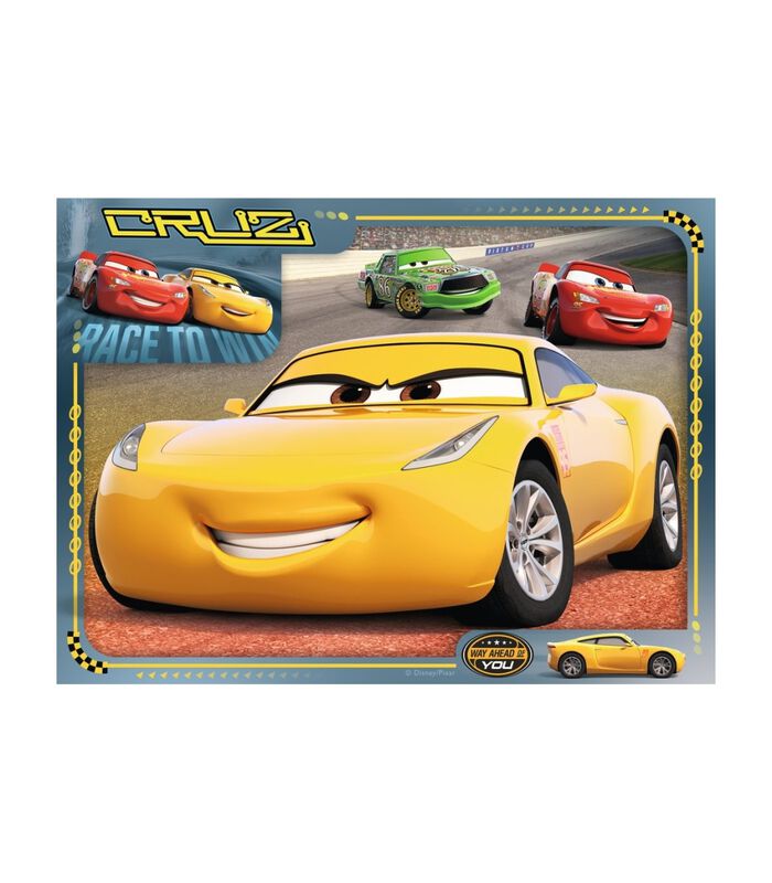 4-in-1 puzzel Disney Cars 3 Let’s race! - 12+16+20+24 stukjes image number 1