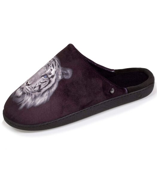 Chaussons mules homme Tigre