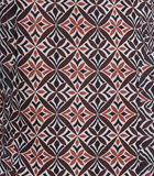 Robe courte terracotta à imprimé manches 3/4 image number 4