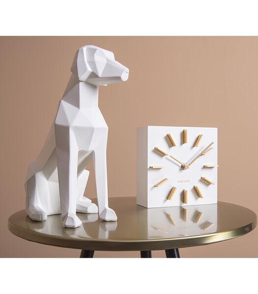 Ornement Origami Dog - Blanc - 23,3x12,8x25,4cm