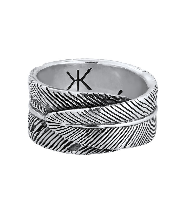 Ring Mannen Veer Statement Chunky Vintage Trend Solid In 925 Sterling image number 1