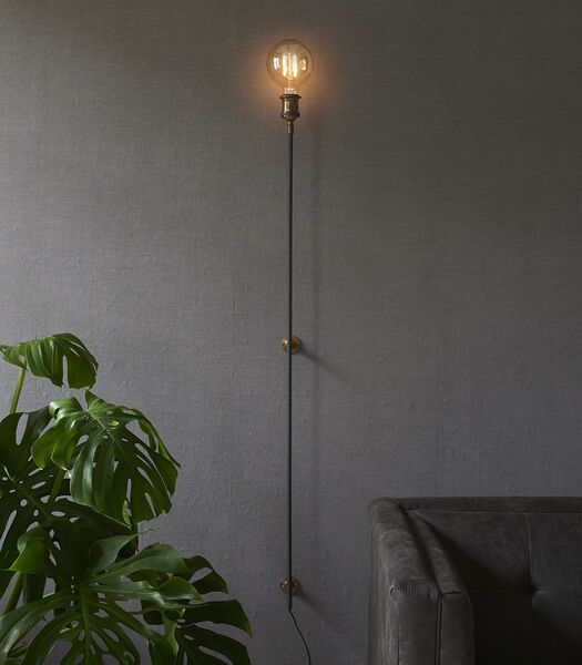 Wandlamp Binnen Met Snoer - Hoxton Wall Lamp - Zwart