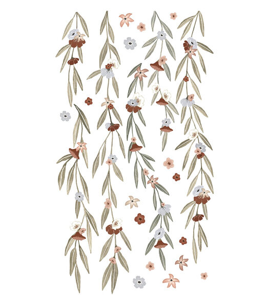 LILYDALE - Grote sticker - Eucalyptus en bloemen