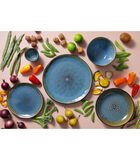 Serviesset Lotus Stoneware 6 persoons 24delig Turquoise image number 4