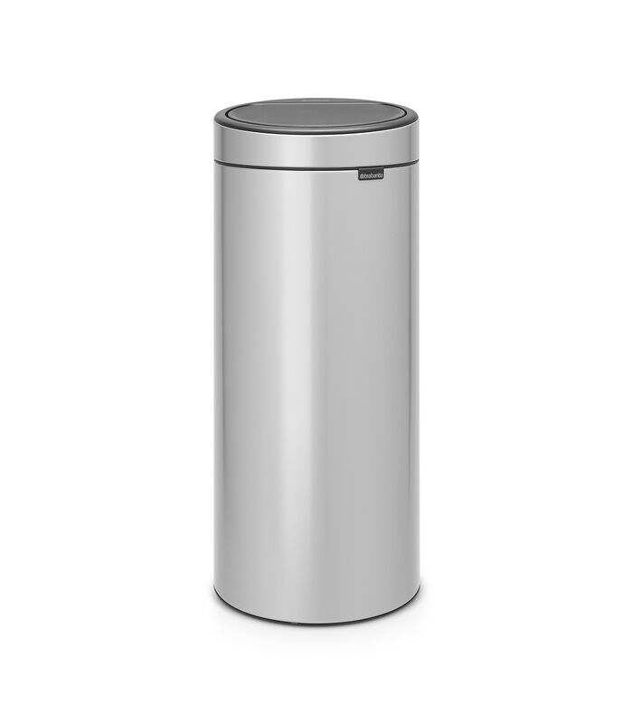 Touch Bin New, 30 litres, Metallic Grey image number 0