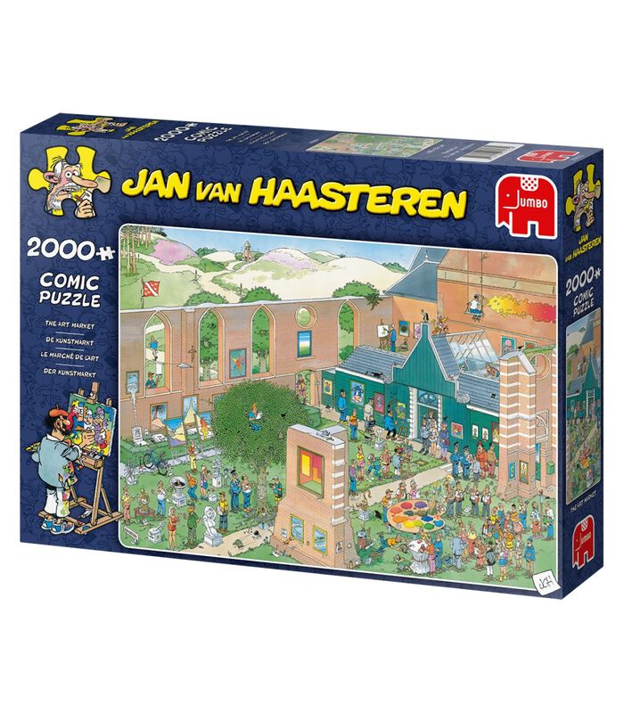 puzzel Jan van Haasteren De Kunstmarkt - 2000 stukjes image number 3