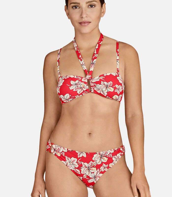 Braziliaans bikinibroekje PARFUMS D’Floral Sanguine Red image number 1