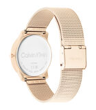 Milanese roze goud staal band 25200035 image number 2