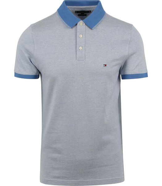 Tommy Hilfiger Polo Mouline Tipped Bleu Clair