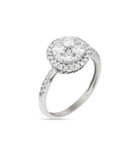 Ring 'Pompadour' witgoud en diamanten image number 0