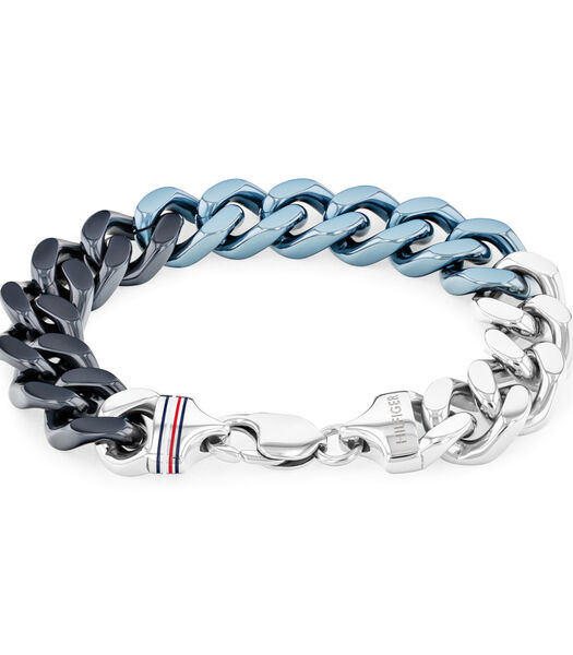 Bracelet en acier bleu et bleu clair 2790515