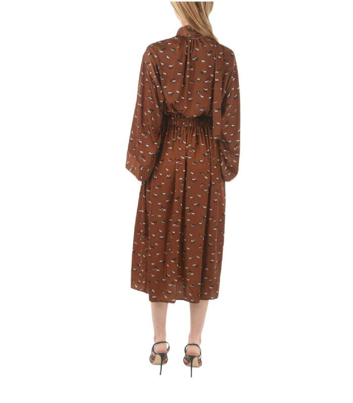 Marron Polyester Robe image number 1