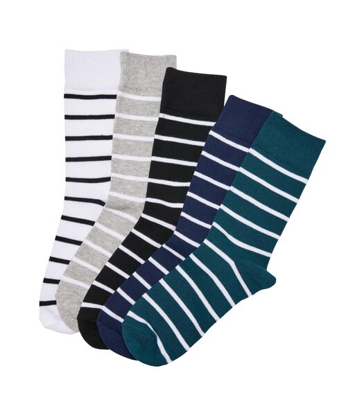 Kleine gestreepte sokken (x5)