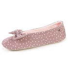 Chaussons ballerines femme pois image number 0