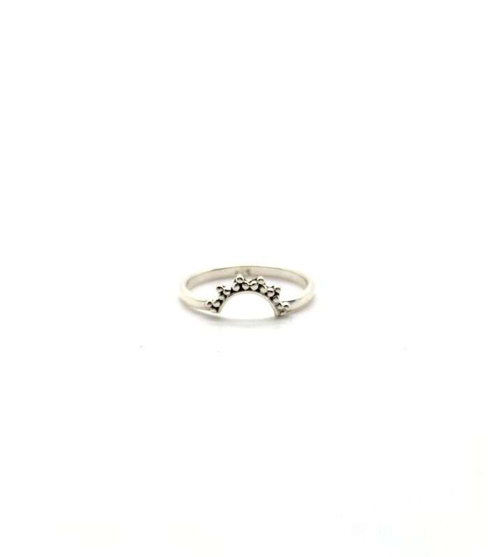 Crescent Moon ring zilver image number 0