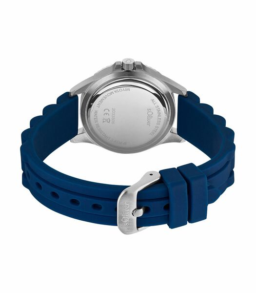 Quartz horloge voor jongens, roestvrij staal | silicone