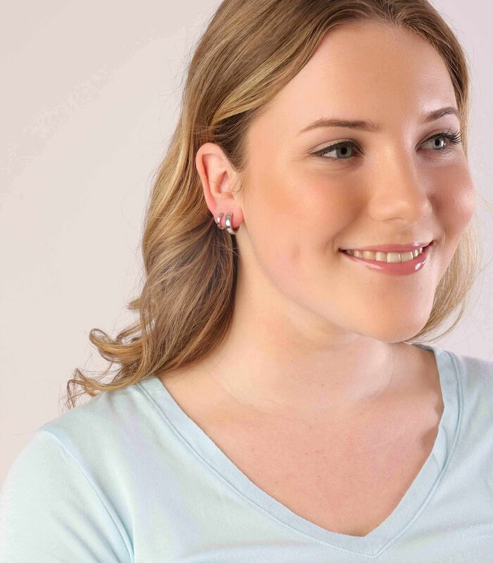 Femmes - Boucle d'oreille avec placage - Sans pierre image number 2
