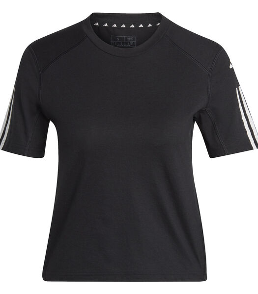 Katoenen dames-T-shirt 3-Stripes Essentials