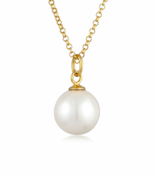 Collier Pendentif Femme Perles Classiques En Argent Sterling 925