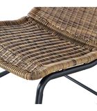 Chaise à bascule d'exterieur - Polyester/métal - Naturelle - 97x51x95 - Tom image number 1