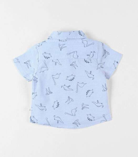 Chemise chambray dinos à manches courtes,