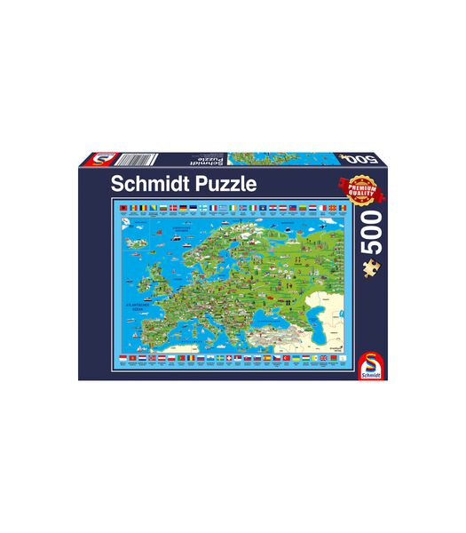 Ontdek Europa! 500 stukjes - Puzzel - 10+